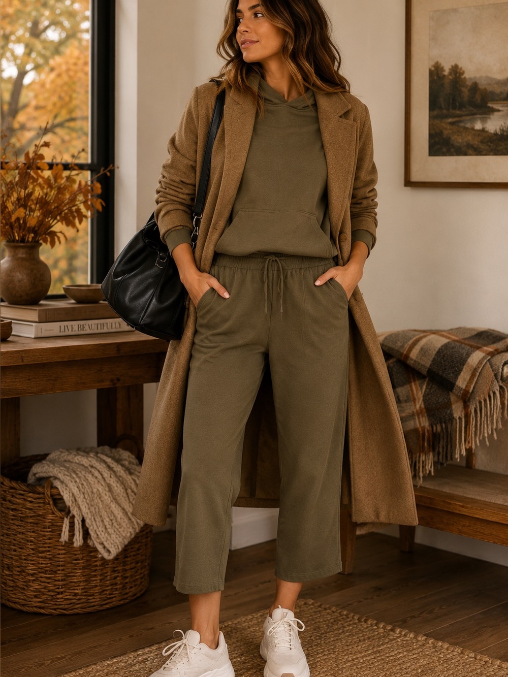 Gap Easy Pant in Olive Green